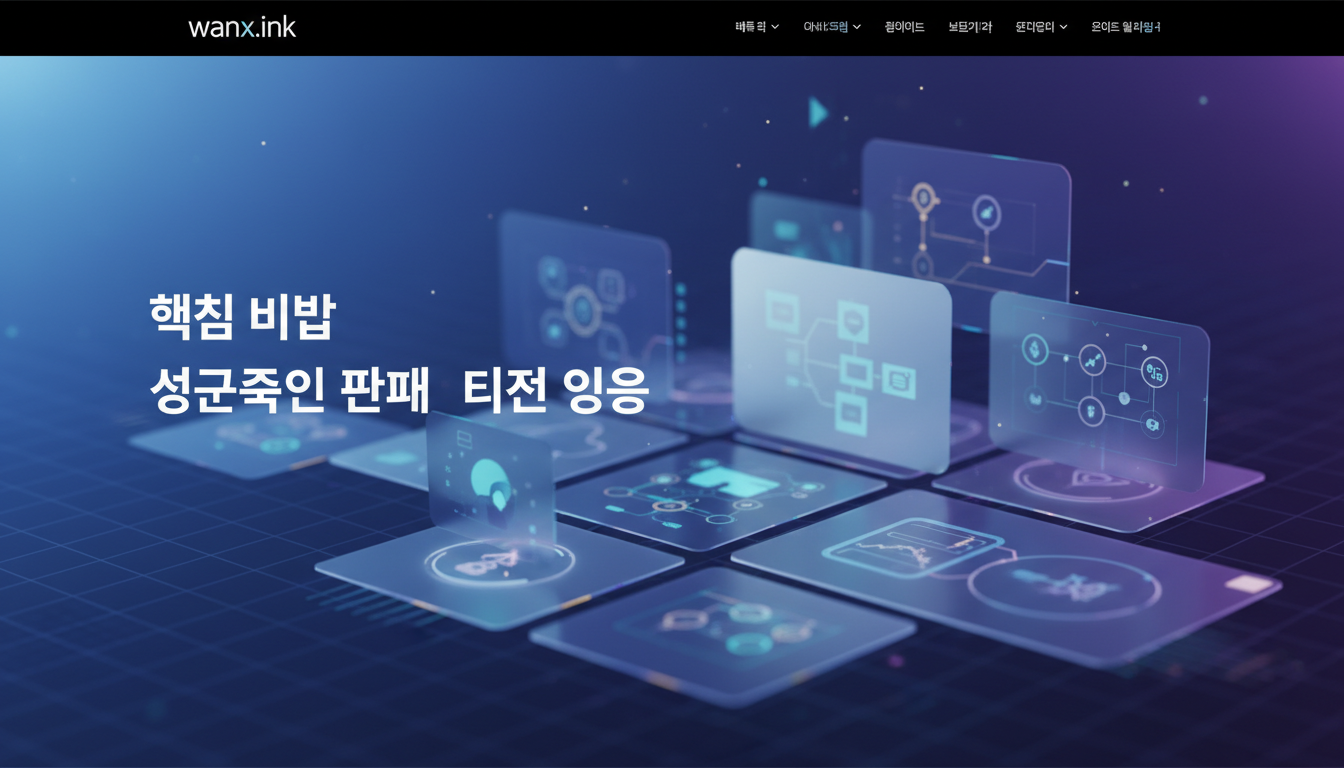 wanx.ink - 성공적인 판매 대리점 운영을 위한 핵심 비법 관련 안내 이미지